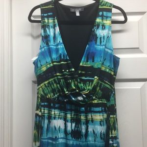 Wrap style tie waist dress